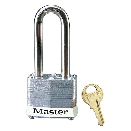 Lockout Padlock, Keyed Different, Steel, White, 2 in Shackle Height, 1 9/16 in Body Width MPN:3LHWHT