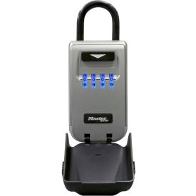 Master Lock® No. 5424D Light-Up Dial Portable Lock Box - Set-Your-Own Combination 5424D - Pkg Qty 4
