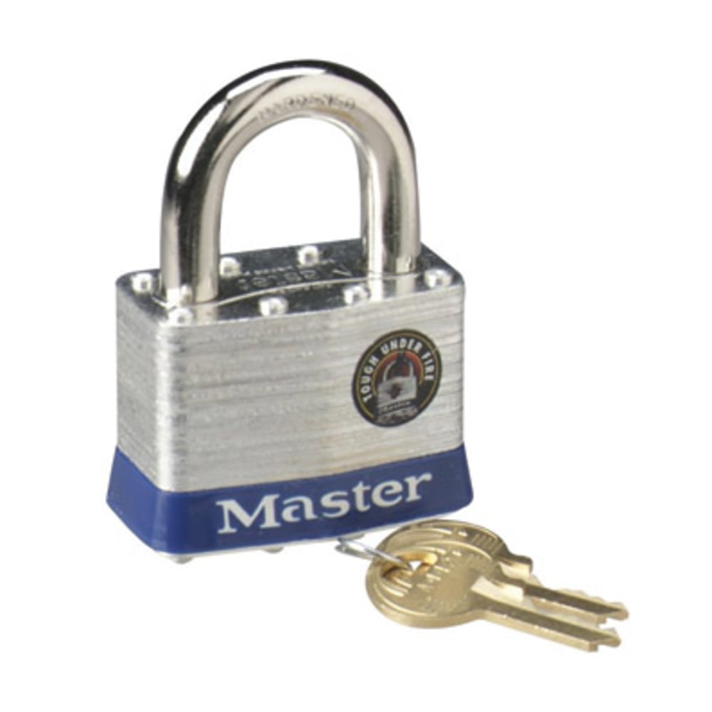 Master Lock 2in Steel Security Padlock - Cut Resistant - Steel - Silver - 1 Each MPN:5D
