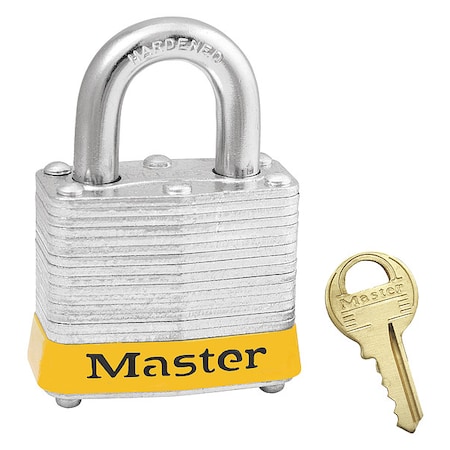4 Pin Tumbler Padlockw/Yellow Bu MPN:3YLW