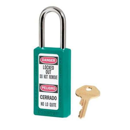 6 Pin Tumbler Padlock Keyed DIFF. Safety Lock MPN:411TEAL