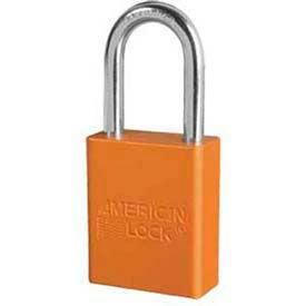 Orange Aluminum Safety Padlock Key Retaining MPN:A1106NRORJ