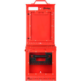 MasterLock® Permit Control Station With Group Lock Box Wall Mounted Red S3500 S3500