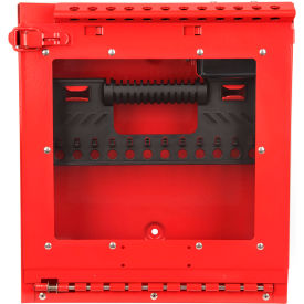 MasterLock® Wall Mount Group Lock Box With Window Red S3502 S3502