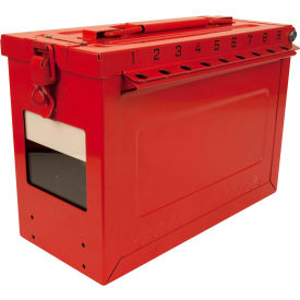 MasterLock® Large Group Lock Box With Key Window Red S602 S602