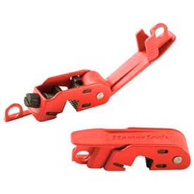 Master Lock® Grip Tight Circuit Breaker Lockout Fits Std. Height & Tie-Bar Toggles 493B - Pkg Qty 6