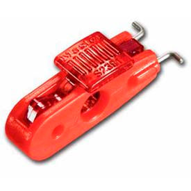 Master Lock® Miniature Circuit Breaker Lockout Wide Toggles Red Tab S2391
