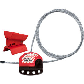 Master Lock® S3921 Butterfly Valve Lockout Device w/ 3-Foot Cable Lockout S3921