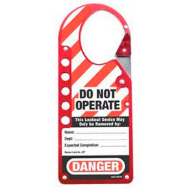 Master Lock® Lockout Hasp Anodized Aluminum Labelled 2-7/8
