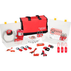 Master Lock® Lockout Case Premier Electrical Device Assortment 6 Zenex Padlocks Red 1458E410PRE