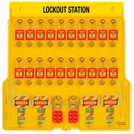 Master Lock® Zenex Padlock Station 20 Lock 1484BP410