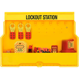 Master Lock® Lockout Station Premier Electrical Device Assortment Yellow S1850EPRE
