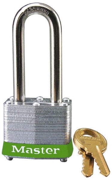 Lockout Padlock: Keyed Different, Laminated Steel, 2