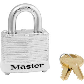 Master Lock® 3LHWHT Laminated Steel Safety Padlock 1-9/16