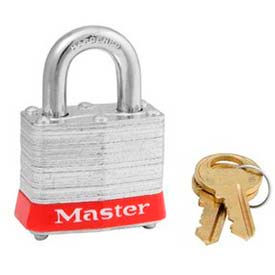 Master Lock® Steel Padlock No. 3 Reinforced Laminate 1-9/16