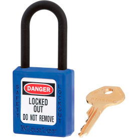Master Lock® Dielectric Zenex™ 406KAS12BLU Safety Padlock Blue 12/Set 406KAS12BLU