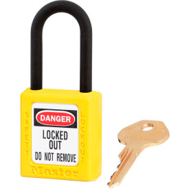 Master Lock® Dielectric Zenex™ 406KAS12YLW Safety Padlock Yellow 12/Set 406KAS12YLW