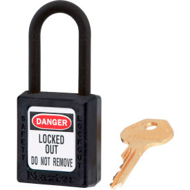 Master Lock® Dielectric Zenex™ 406KAS3BLK Safety Padlock Black 3/Set Keyed Alike 406KAS3BLK