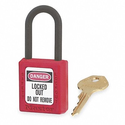 D1942 Lockout Padlock KD Red 1-3/4 H MPN:406RED