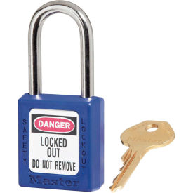 Master Lock® Thermoplastic Zenex™ 410KAS3BLU Safety Padlock 1-1/2