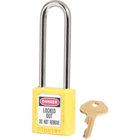 Master Lock® Thermoplastic Zenex™ 410KAYLW Safety Padlock 1-1/2