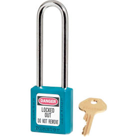 Master Lock® Thermoplastic Zenex™ 410LTTEAL Safety Padlock 1-1/2