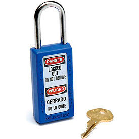 Master Lock® Safety 411 Series Zenex™ Thermoplastic Padlock Blue 411BLU 411BLU