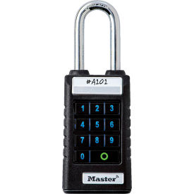 Master Lock® Bluetooth ProSeries Extended Shackle Padlock for Business Applications 6400LJENT