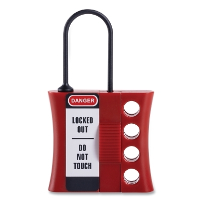 Small Shackle Plastic Hasp Red MPN:S442