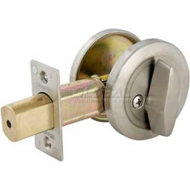 Master Lock® Commercial One-Sided Cylinder Deadbolt Brushed Chrome DSC0532D