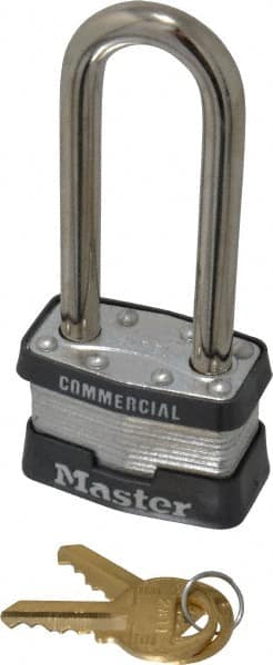 Padlock: Laminated Steel, Keyed Different, 1-3/4