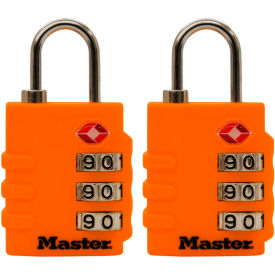 Master Lock® No. 4684T TSA-Accept Combination Zinc Padlock 1-3/8