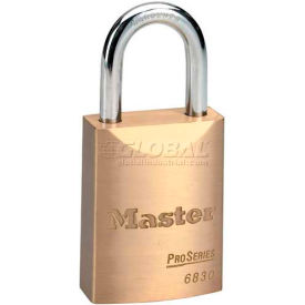 Master Lock® No. 6830 High Security Brass Solid Body Padlocks - Keyed Differently 6830 - Pkg Qty 24