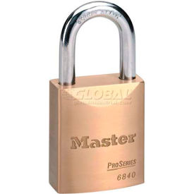 Master Lock® No. 6840 High Security Brass Solid Body Padlocks 6840 - Pkg Qty 24
