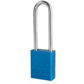 American Lock® No. A1107BLU Solid Aluminum Rectangular Padlock - Blue A1107BLU - Pkg Qty 24