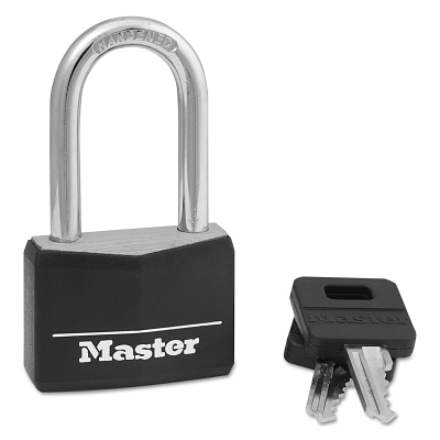 4 Pin Tumbler Padlockkeyed DIFF. Black Brass MPN:141DLF