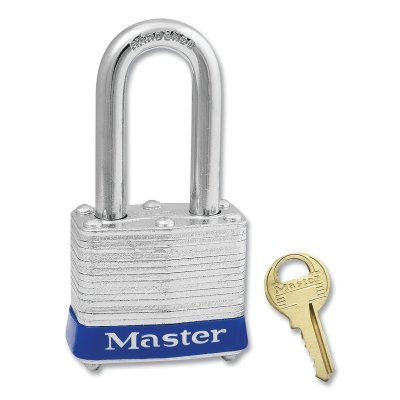 Laminated Steel Safety Lockout Padlock 1-1/2