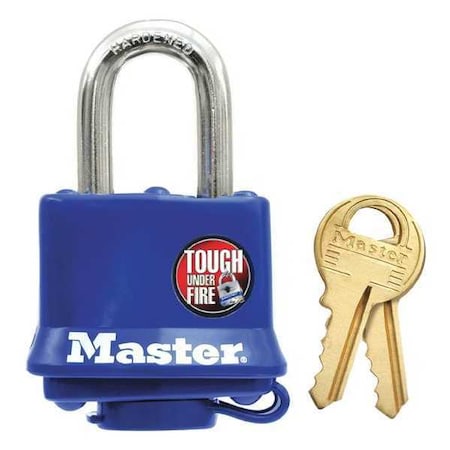 Laminated Steel Pin Tumbler Padlock Blue Cover MPN:312D