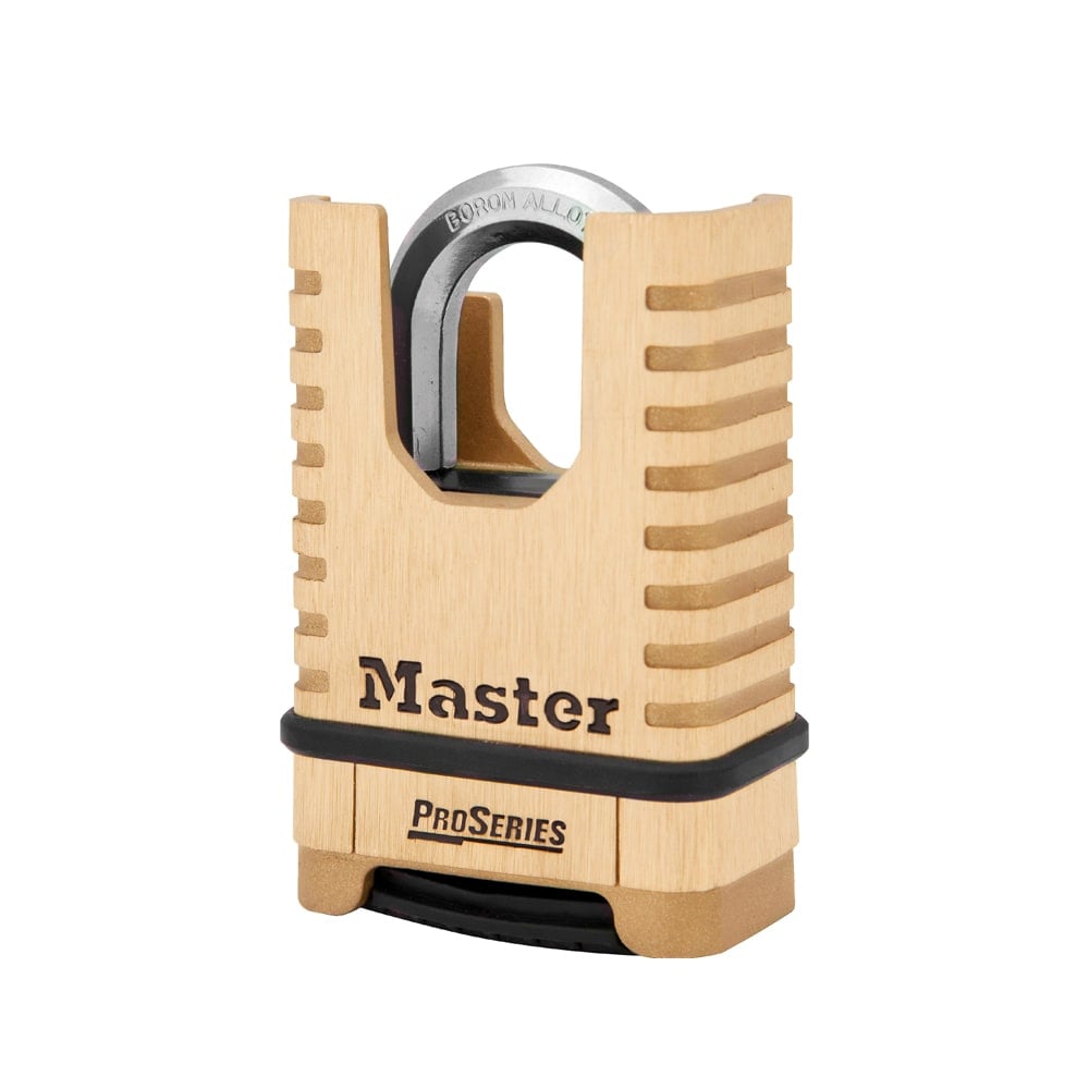 Master Lock No. 1177 ProSeries Zinc Resettable Combination Padlock, 2-1/4in x 3-5/16in, Brass MPN:1179D