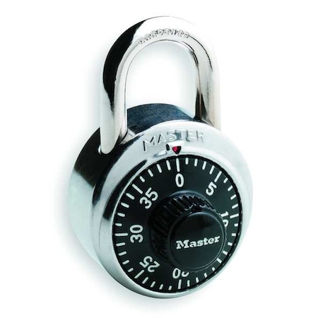 Combination Padlock, 2 in, Round, Silver MPN:1500DWWG