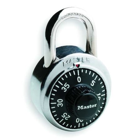 Combination Padlock, Ctr, Black/Silver, PK2 MPN:1500T