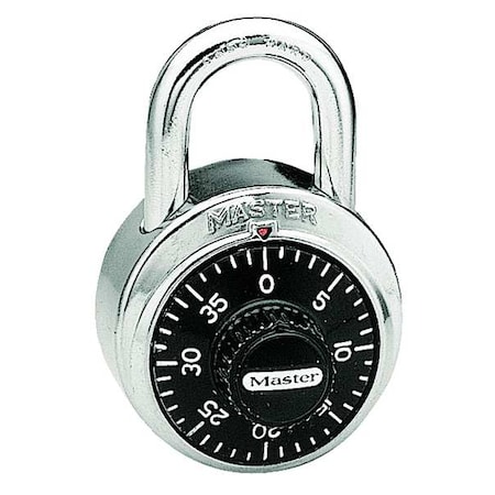 Combination Padlock, Body Material Stainless Steel, Body Thickness 3/4 in, Dial Location Front MPN:1525