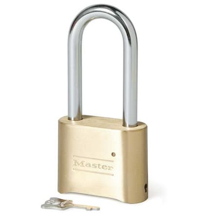 Combination Padlock, Body Height 1 1/2 in, Body Material Brass, Body Thickness 15/16 in, Gold MPN:175LH
