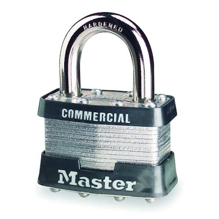 Padlock, Keyed Alike, Standard Shackle, Rectangular Steel Body, Steel Shackle, 3/4 in W MPN:1KA-2081