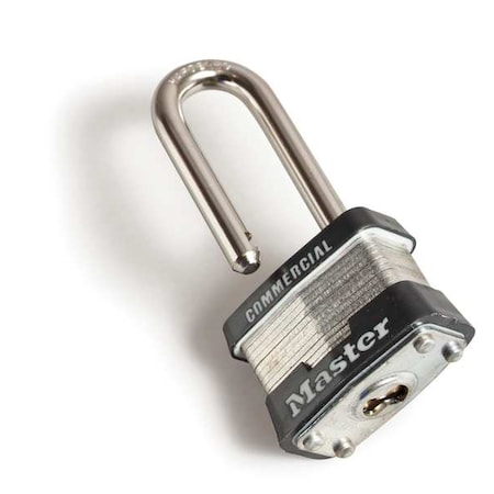 Padlock, Keyed Alike, Long Shackle, Rectangular Steel Body, Steel Shackle, 3/4 in W MPN:1KALJ
