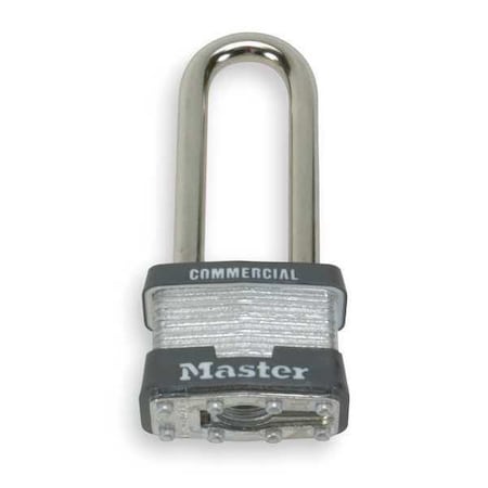 Padlock, Keyed Alike, Long Shackle, Rectangular Steel Body, Steel Shackle, 3/4 in W MPN:21KALJ