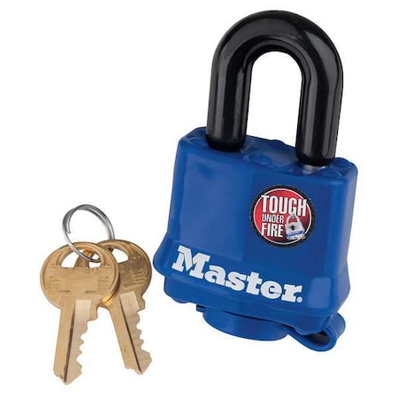 Padlock, Keyed Alike, Standard Shackle, Rectangular Steel Body, Steel Shackle, 1/2 in W MPN:312KA-0702
