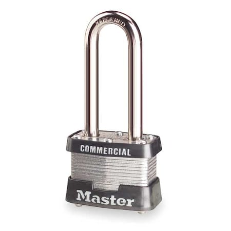 Padlock, Keyed Alike, Standard Shackle, Rectangular Steel Body, Steel Shackle, 5/8 in W MPN:3KALH-3210
