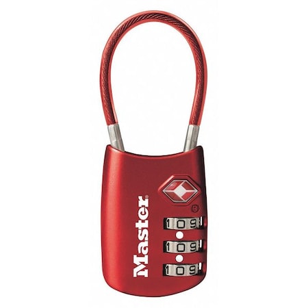 Combination Padlock, Number of Dials 3 MPN:4688DRED