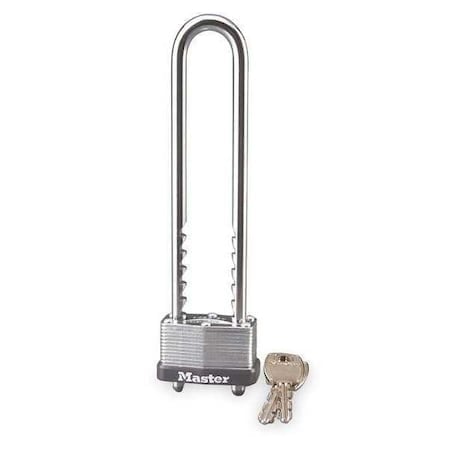 Padlock, Keyed Different, Adjustable Shackle, Rectangular Steel Body, Steel Shackle, 13/16 in W MPN:517D
